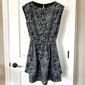 H&M Cute Black Pattern Dress